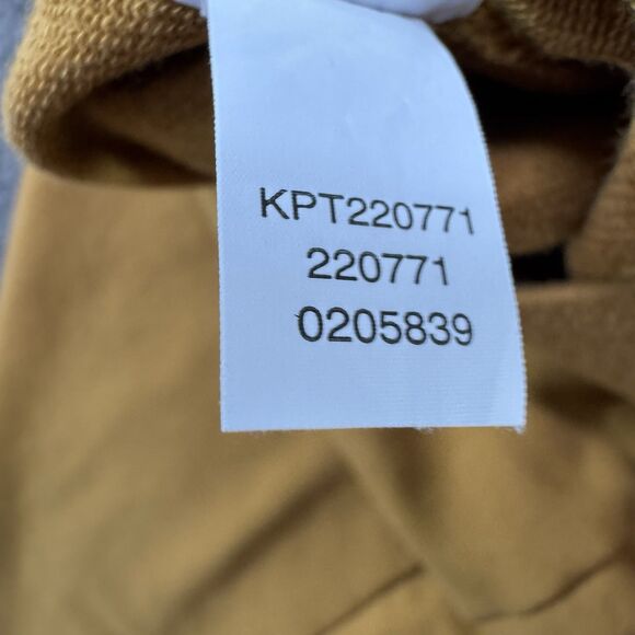 J Jill Affinity French Terry Slim-Leg Stretch Pants Mustard Yellow XL Pockets - Picture 6 of 10